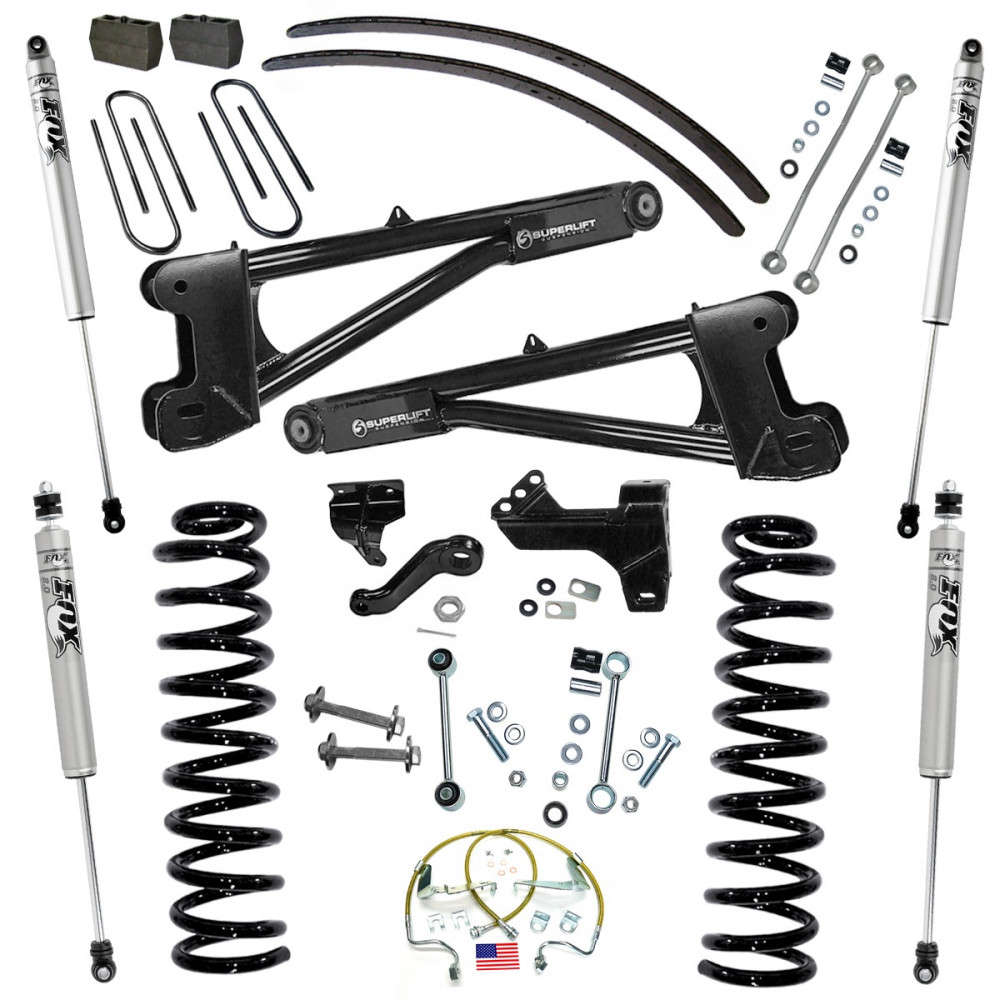 Superlift 08-10 Ford F-250 SuperDuty 4WD Diesel 8in Lift Kit w/ Repl Radius Arms/Fox 2.0 Shocks - Mammoth Racing -
