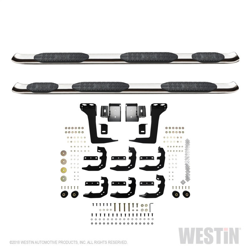 Westin 19-20 Ram 1500 Quad Cab w/ 6.5ft Bed PRO TRAXX 5 W2W Oval Nerf Step Bars - Stainless Steel - Mammoth Racing -