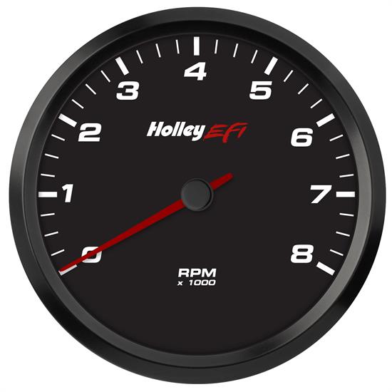 Holley 553-147 Holley EFI CAN Tachometer 4 1/2 in. CAN 0-8k RPM Range Black Face Holley EFI CAN Tachometer - My Store