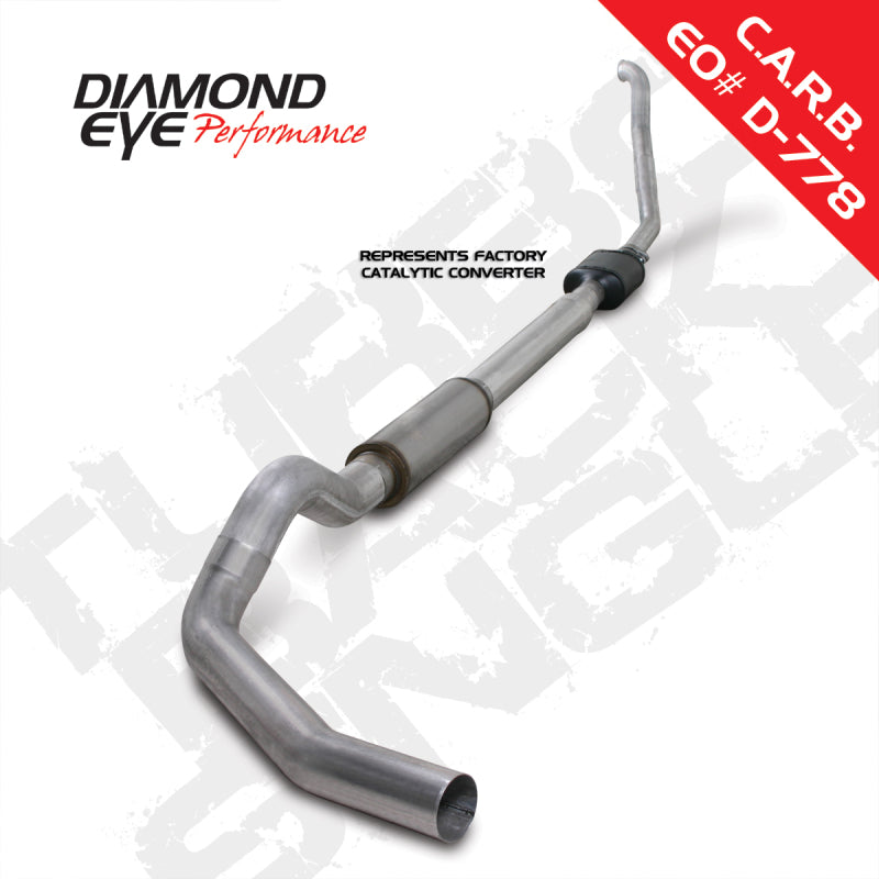 Diamond Eye KIT 5in TB SGL AL: 94-97 FORD 7.3L F250/F350 PWRSTROKE NFS W/ CARB EQUIV STDS - Mammoth Racing -