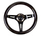 NRG Classic Wood Grain Steering Wheel (310mm) White w/Neochrome 3-Spoke Center - My Store