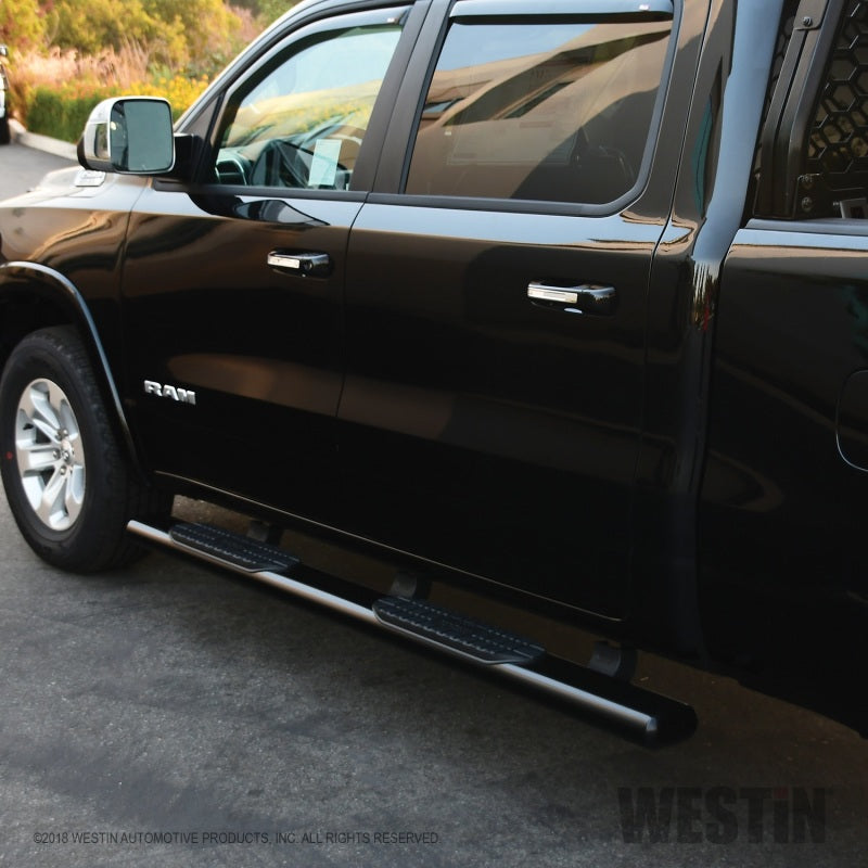Westin 19-21 Ram 1500 Crew Cab PRO TRAXX 6 Oval Nerf Step Bars - Black - Mammoth Racing -