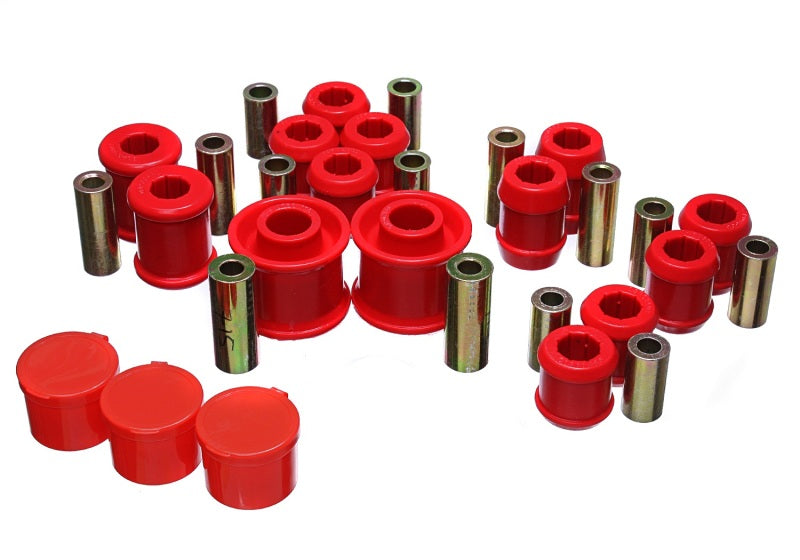 Energy Suspension 12-16 VW Passat / 07-16 VW EOS (1F) Rear Control Arm Bushing Set - Red - Mammoth Racing -