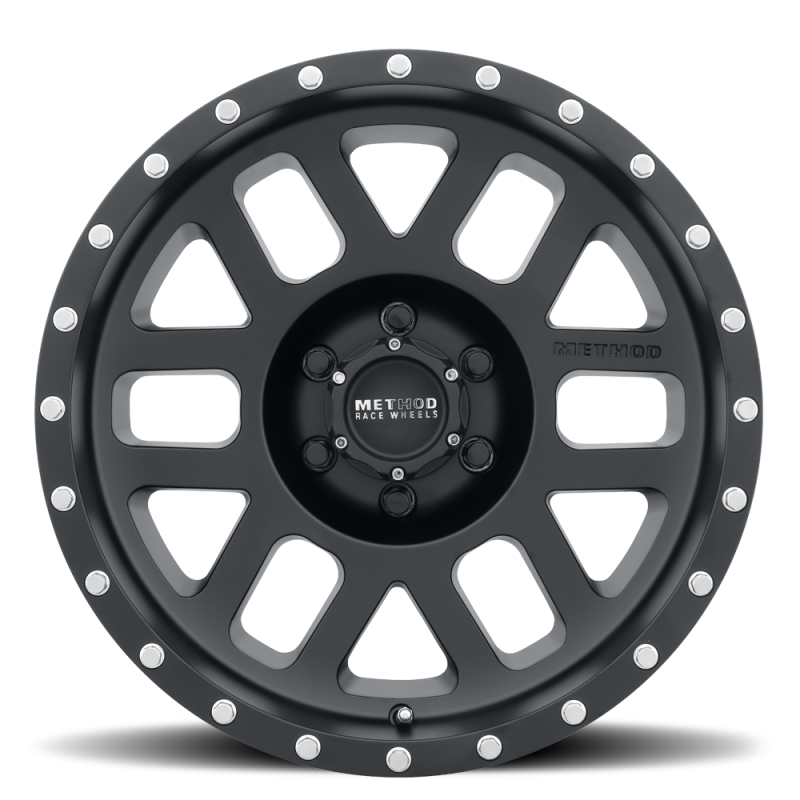 Method Mr306 Mesh 17x8.5 0mm Offset 6x5.5 108mm CB Matte Black Wheel - Mammoth Racing -