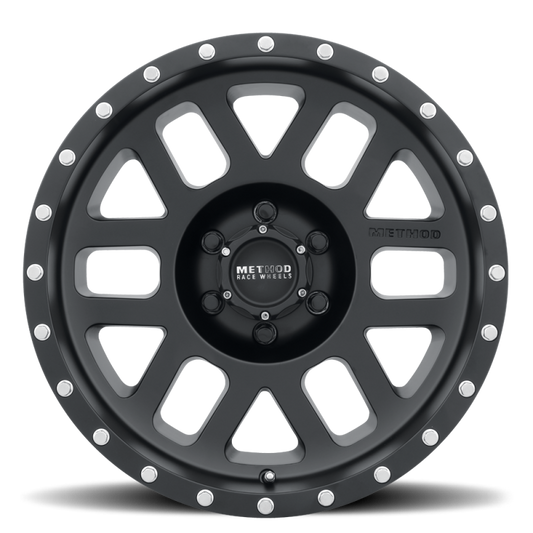 Method Mr306 Mesh 17x8.5 0mm Offset 6x5.5 108mm CB Matte Black Wheel - Mammoth Racing -