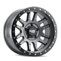 Dirty Life 9309 Canyon Pro 17x9/5x127 BP/-38mm Offset/71.5mm Hub Satin Graphite Wheel - Beadlock - Mammoth Racing -