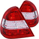 ANZO 1994-2000 Mercedes Benz C Class W202 Taillights Red/Clear - My Store