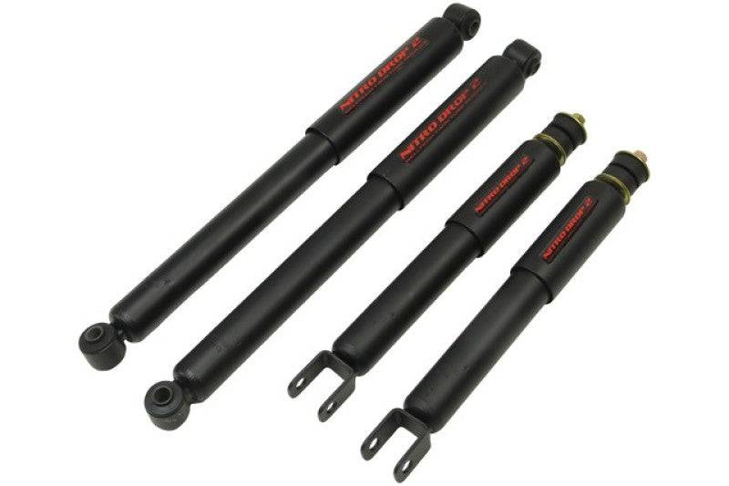 Belltech 99-06 GMC Sierra 1500 / Chevrolet Silverado 1500 Nitro Drop 2 Shock Absorber Set - Mammoth Racing -