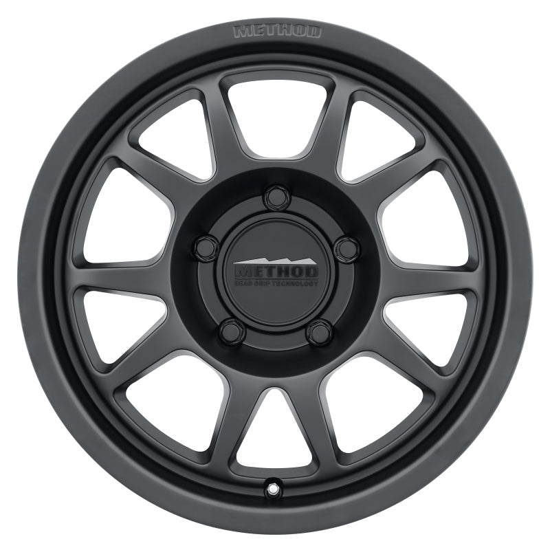 Method Mr702 17x7.5 +50mm Offset 5x130 78.1mm CB Matte Black Wheel - Mammoth Racing -
