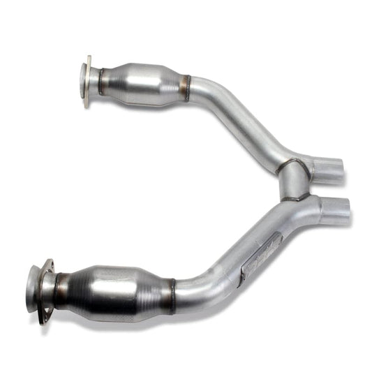 BBK 2015-16 Mustang V6 Short Mid H Pipe With Converters (To Be Used With 1642 Series Headers) - Mammoth Racing -