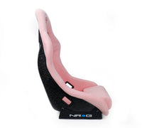 NRG FRP Bucket Seat Prisma Edition w/ Pearlized Back and Pink Alcantara (Medium) - My Store