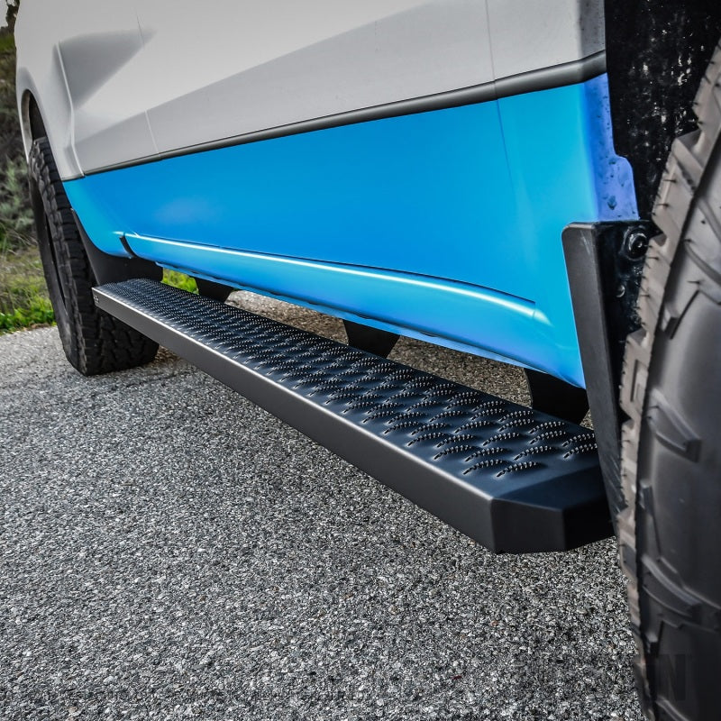 Westin Grate Steps Running Boards 90 in - Textured Black - Mammoth Racing -