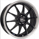 Enkei J10 18x7.5 4x100/114 42mm Offset 72.62mm Bore Dia Matte Black w/ Machined Lip Wheel - Mammoth Racing -