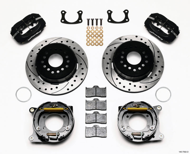 Wilwood Forged Dynalite P/S Park Brake Kit Drilled New Big Ford 2.36in Offset - My Store