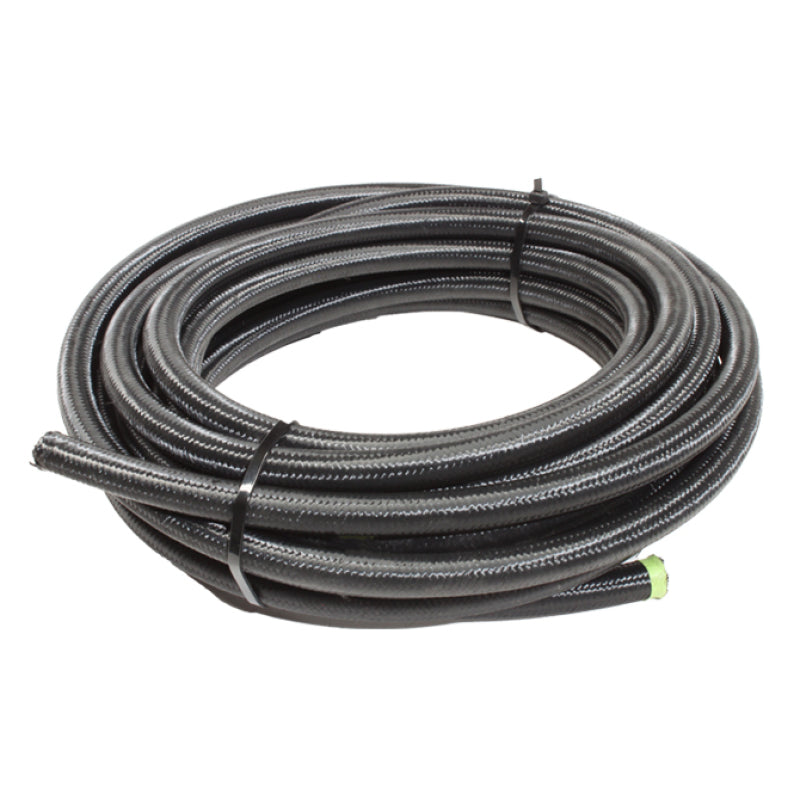 Snow 6AN Braided Stainless PTFE Hose - 30ft (Black) - My Store