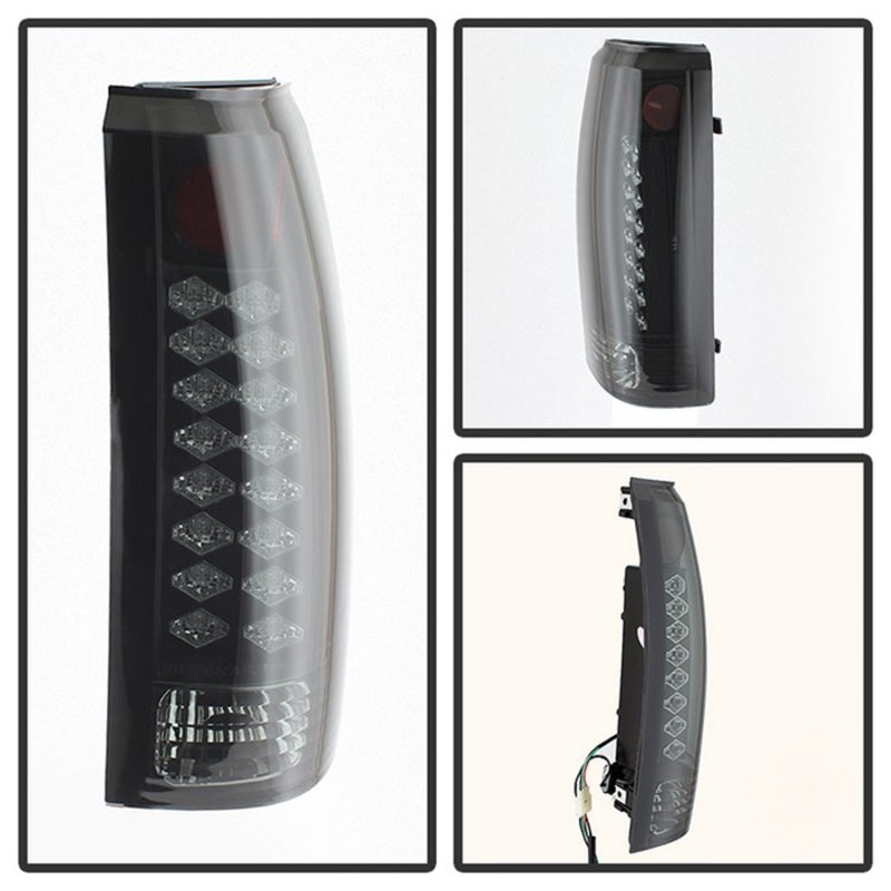 Spyder Chevy C/K Series 1500 88-98/GMC Sierra 88-98 LED Tail Lights Blk Smke ALT-YD-CCK88-LED-BSM - Mammoth Racing -