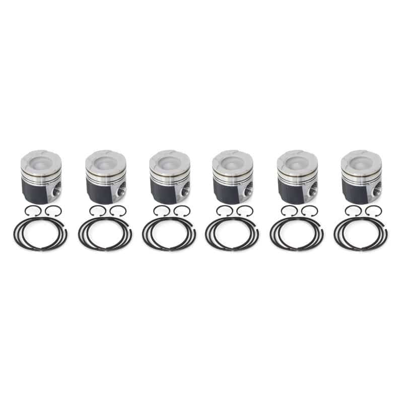 Industrial Injection 04.5-07 Dodge 24V STD Piston w/ Rings/Wrist Pins/Clips Coated / Chamfered - Set - My Store