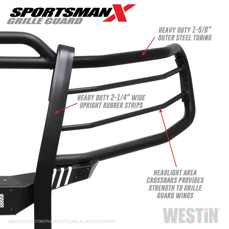 Westin 15-20 Chevy Suburban/Tahoe Sportsman X Grille Guard - Textured Black - Mammoth Racing -