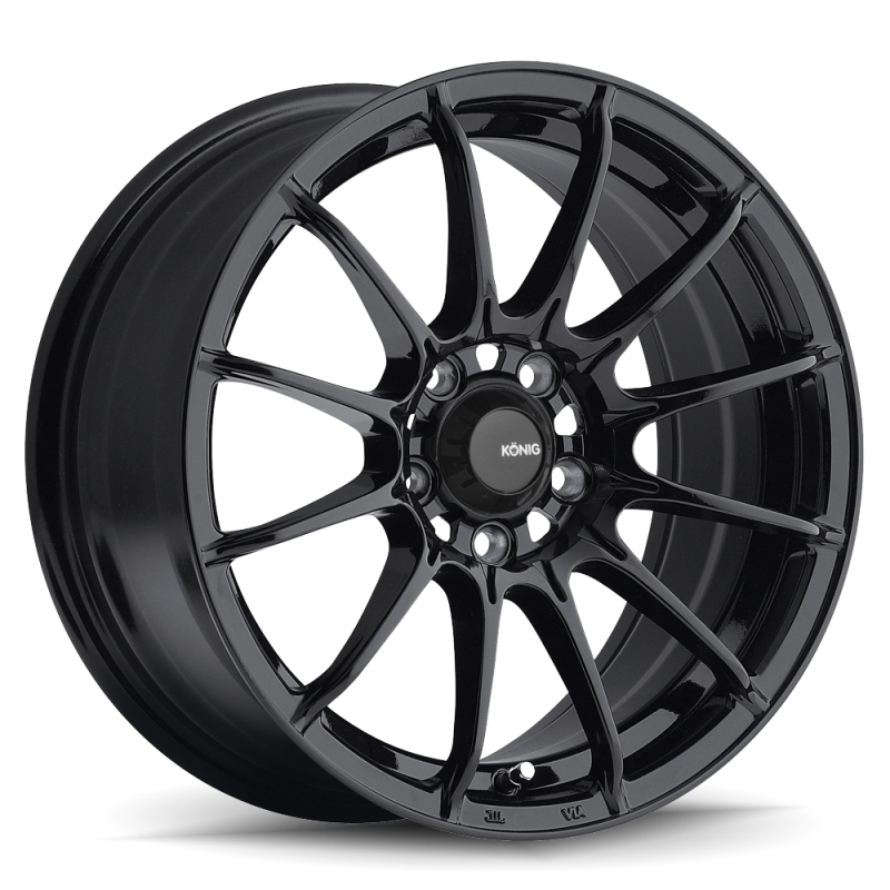 Konig Dial In 15x7 4x100 Et35 Gloss Black - Mammoth Racing -