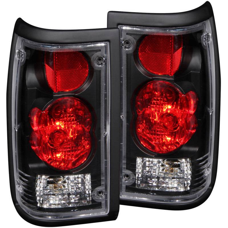 ANZO 1986-1993 Mazda B2000 Taillights Black - My Store