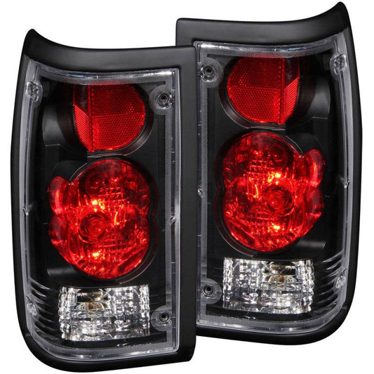 ANZO 1986-1993 Mazda B2000 Taillights Black - My Store