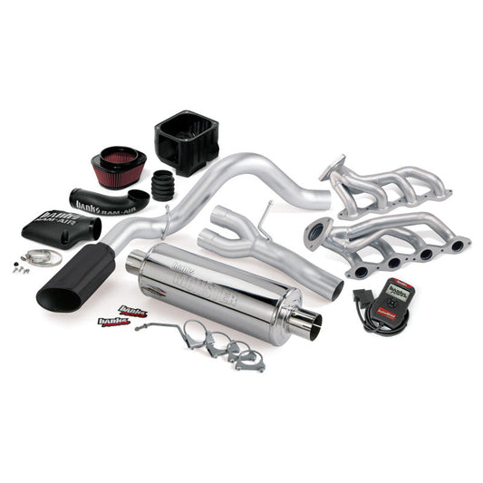 Banks Power 10 Chevy 5.3L ECSB FFV PowerPack System - SS Single Side-Exit Exhaust w/ Black Tip - Mammoth Racing -