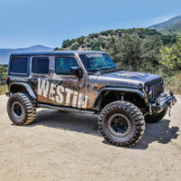 Westin 18-23 Jeep Wrangler JL Unlimited 4dr Rock Slider - Textured Black - Mammoth Racing -