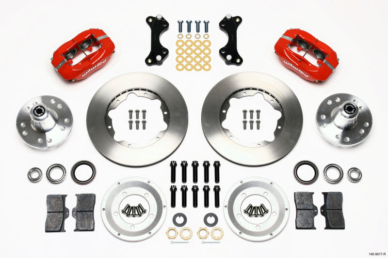 Wilwood Forged Dynalite Front Kit 11.00in Red WWE ProSpindle - My Store