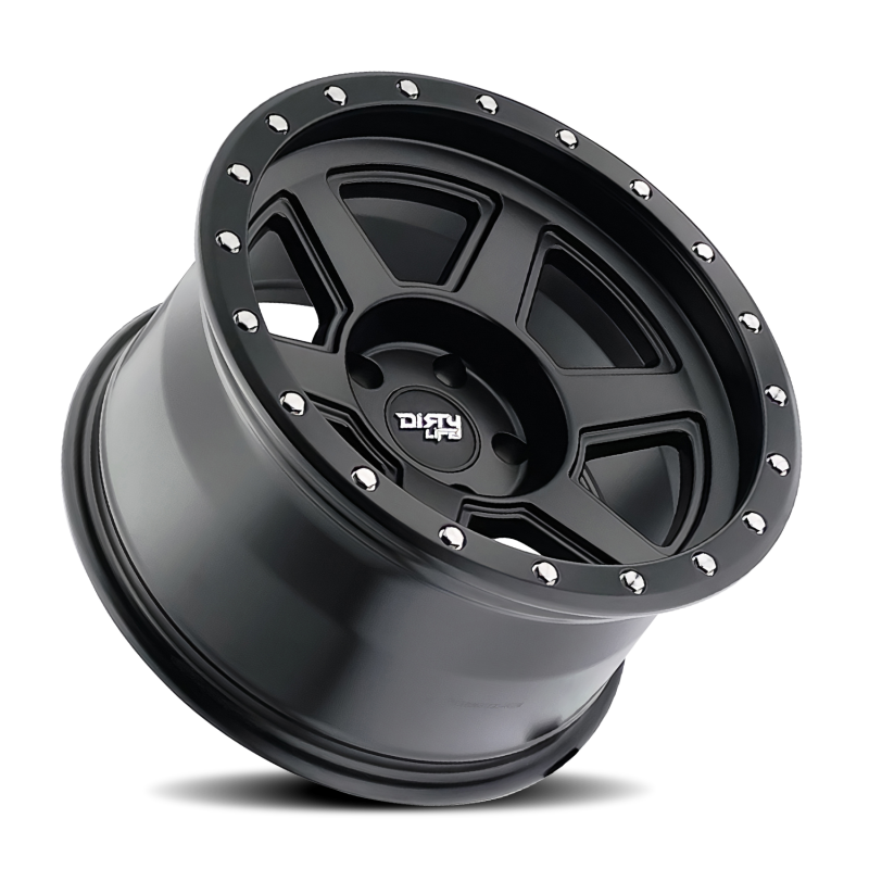 Dirty Life 9315 Compound 17x9 / 5x139.7 BP / -12mm Offset / 108mm Hub Matte Black Wheel - Mammoth Racing -