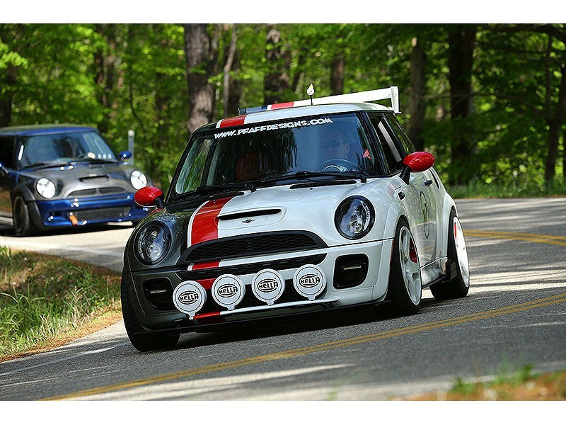 Spyder Mini Cooper 02-06 Projector Headlights DRL Black High H1 Low H1 PRO-YD-MC02-DRL-BK - Mammoth Racing -