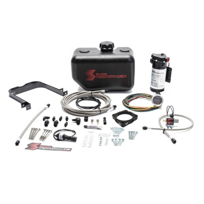 Snow Performance 08+ Charger Stg 2 Boost Cooler F/I Water Injection Kit (SS Braided Line & 4AN) - My Store