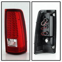 Xtune Chevy Silverado 1500/2500/3500 03-06 LED Tail Lights Red Clear ALT-ON-CS03-LED-RC - Mammoth Racing -