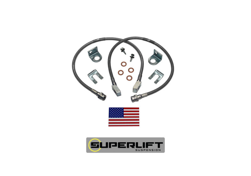 Superlift 82-86 Jeep CJ w/ 2-4in Lift Kit (Pair) Bullet Proof Brake Hoses - Mammoth Racing -