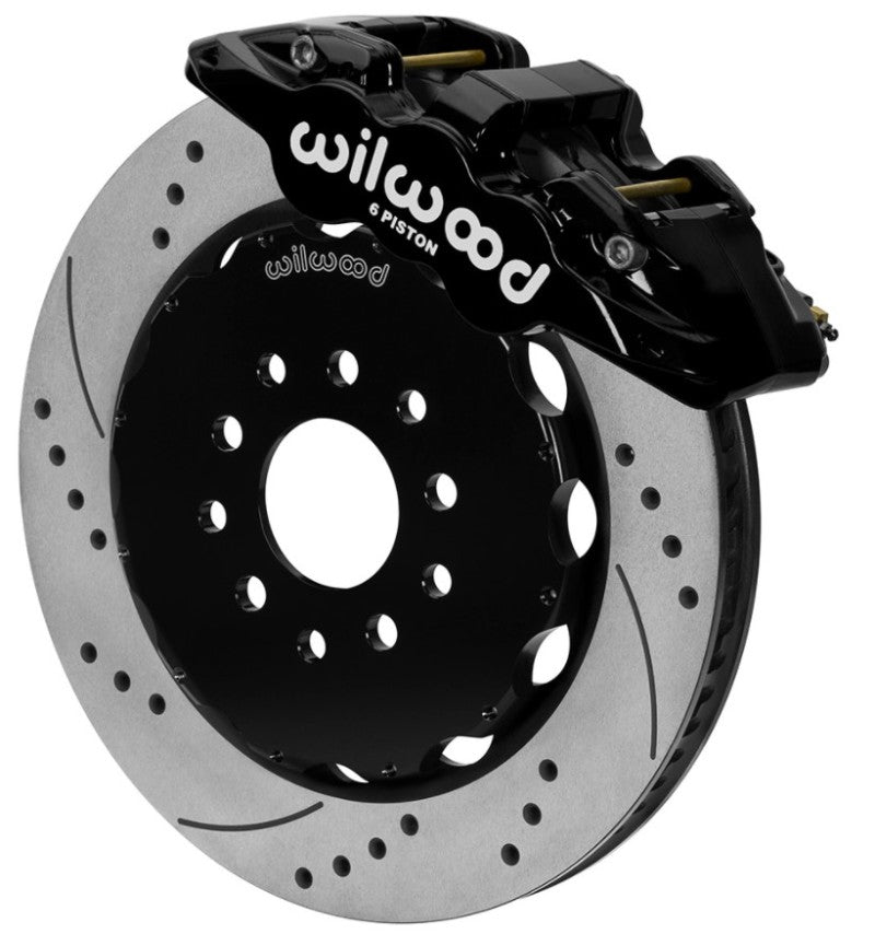Wilwood Aero6 Front Big Brake Kit 14.00in Drilled Black Rotor - 97-13 Chevrolet Corvette C5/c6/z06 - My Store