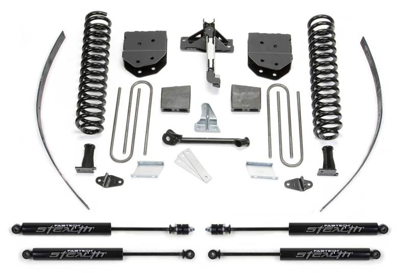 Fabtech 08-16 Ford F250 4WD w/o Factory Overload 8in Basic Sys w/Stealth - Mammoth Racing -