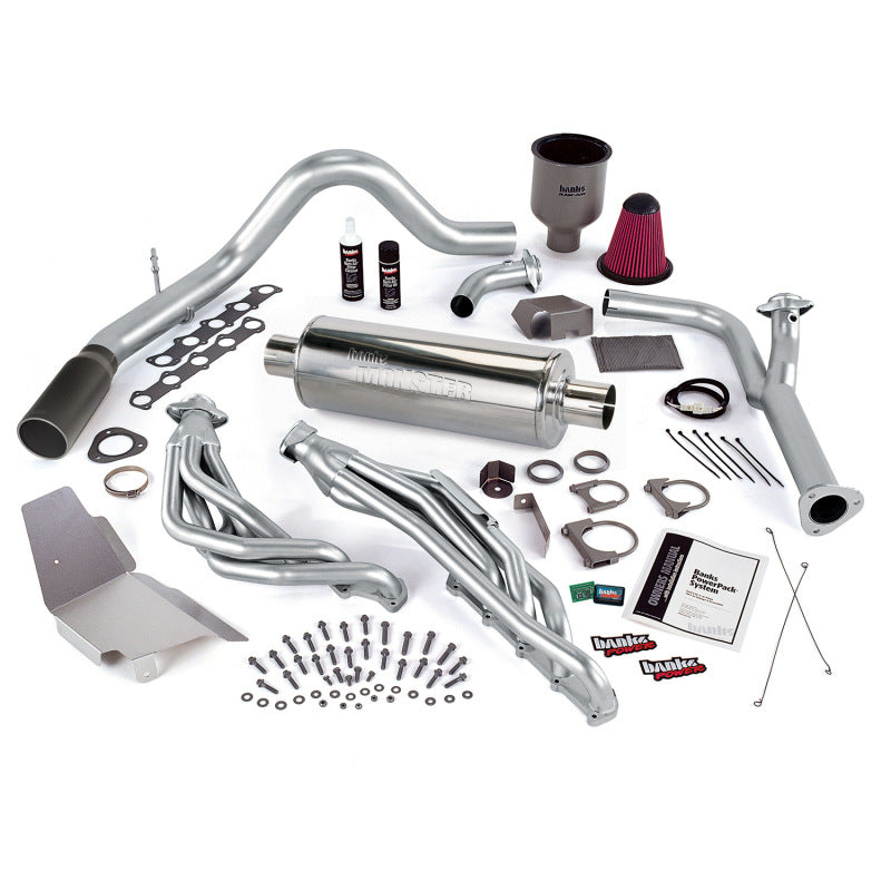Banks Power 00-04 Ford 6.8L Excr (No-Egr) PowerPack System - SS Single Exhaust w/ Black Tip - Mammoth Racing -