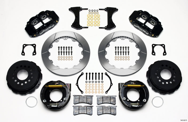 Wilwood Narrow Superlite 4R Rear P-Brk Kit 12.88in Chevy 12 Bolt-Spec 3.15in Brng - My Store