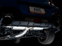 AWE Subaru BRZ/ Toyota GR86/ Toyota 86 Touring Edition Cat-Back Exhaust- Diamond Black Tips - Mammoth Racing -