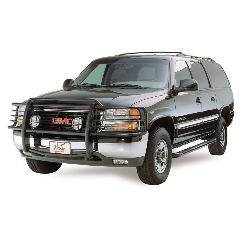 Westin 1999-2002 GMC Sierra 1500LD Sportsman Grille Guard - Black - Mammoth Racing -
