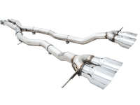 AWE Track Edition Catback Exhaust for BMW G8X M3/M4 - Chrome Silver Tips - My Store
