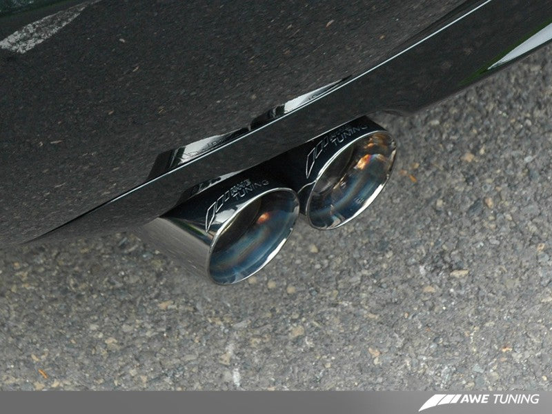 AWE Tuning Audi B7 S4 Track Edition Exhaust - Diamond Black Tips - Mammoth Racing -