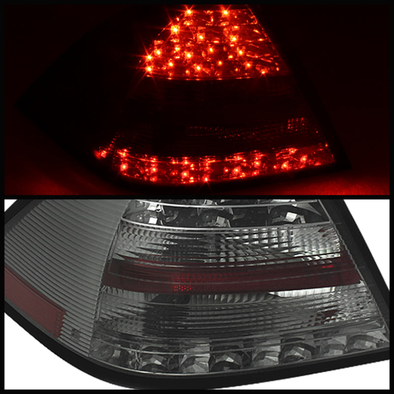 Spyder Mercedes Benz W203 C-Class 05-07 4DR Sedan LED Tail Lights Smoke ALT-YD-MBZC05-LED-SM - Mammoth Racing -
