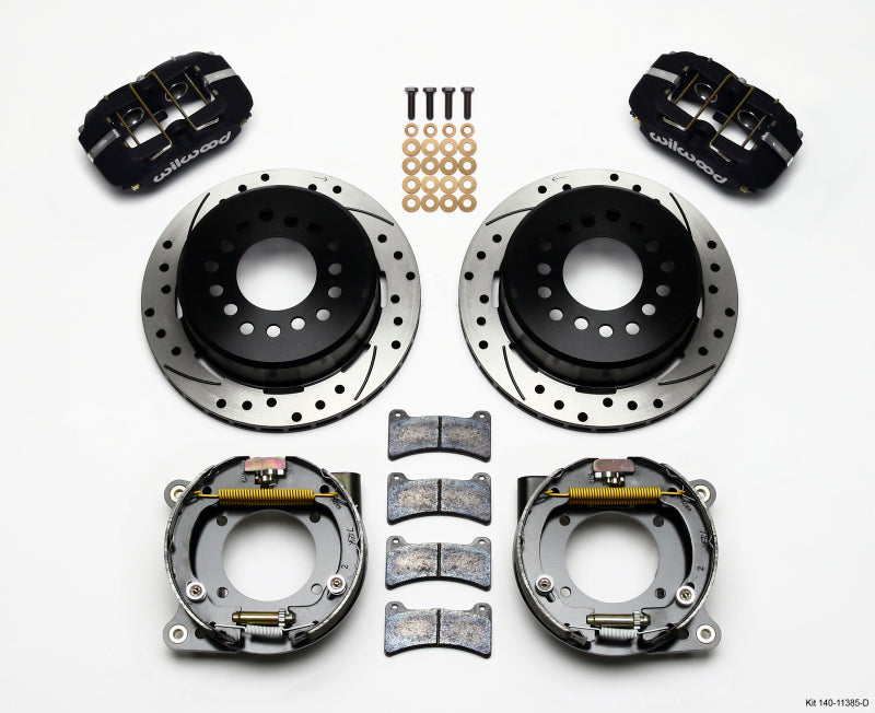 Wilwood Dynapro Low-Profile 11.00in P-Brake Kit Drilled Chevy C-10 2.42 Offset 5-lug - Mammoth Racing -