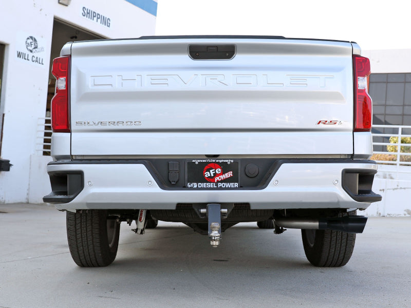 aFe Rebel XD Series 3in 304SS DPF-Back 20-21 GM Trucks L6-3.0L (td) LM2 - Dual Black Tip - Mammoth Racing -