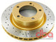 DBA 07+ Toyota Landcruiser 200 Series Front Drilled & Slotted Street Series Rotor - Mammoth Racing -