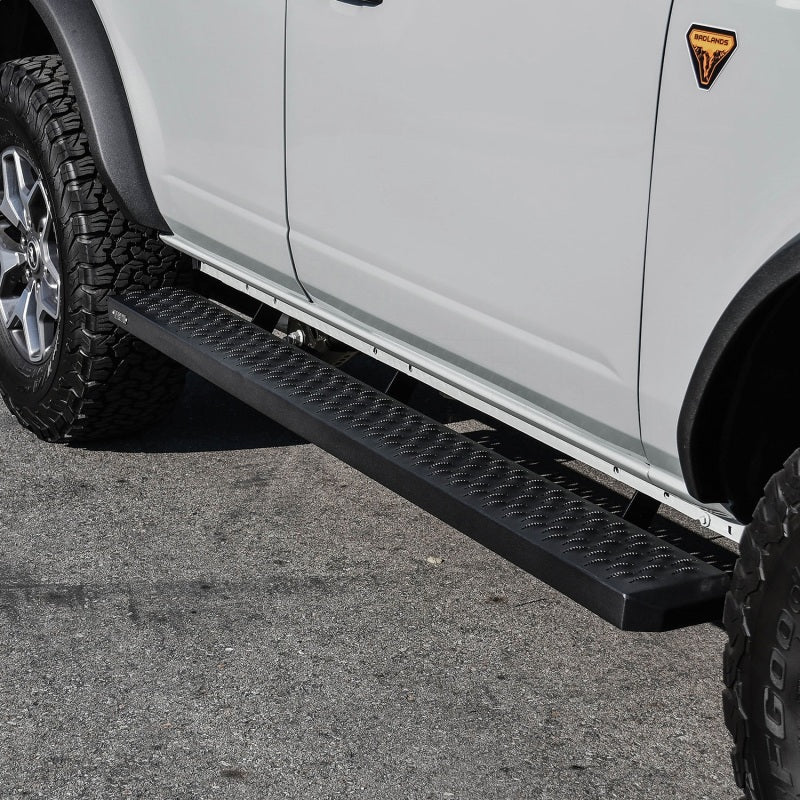 Westin Grate Steps Running Boards 75 in - Textured Black - Mammoth Racing -