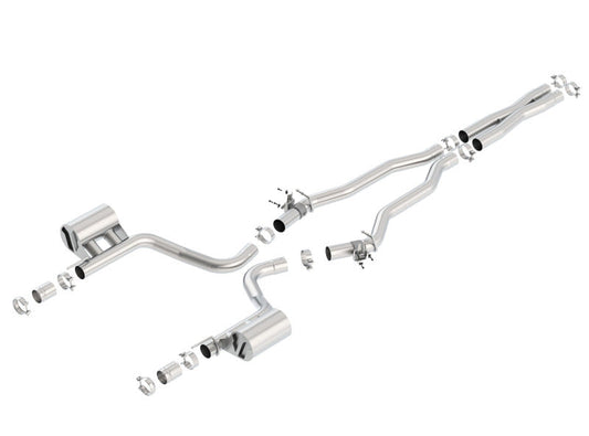 Borla 2015 Dodge Challenger Hellcat 6.2L V8 ATAK Catback Exhaust No Tips Factory Valance - My Store