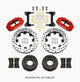 Wilwood Narrow Superlite 6R Front Kit 12.19in Drilled Red 63-87 C10 w/ Wilwood Pro Spindles - My Store