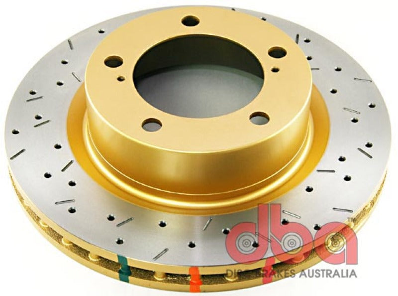 DBA 07+ Toyota Landcruiser 200 Series Front Drilled and Slotted 4000 Series Rotor - Mammoth Racing -