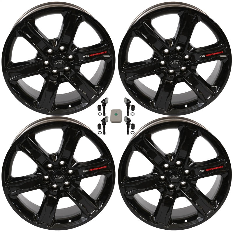 Ford Racing 15-22 F-150 22x9.5in Wheel Kit - Gloss Black - Mammoth Racing -